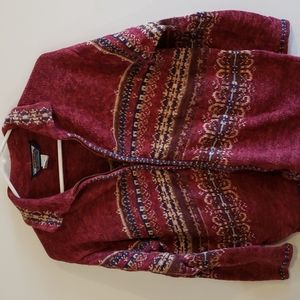Vintage Shaver Lake zip up sweater size L